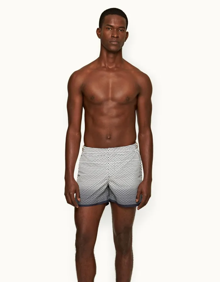 Men Orlebar Brown Swim Shorts Setter Whitenight Iris