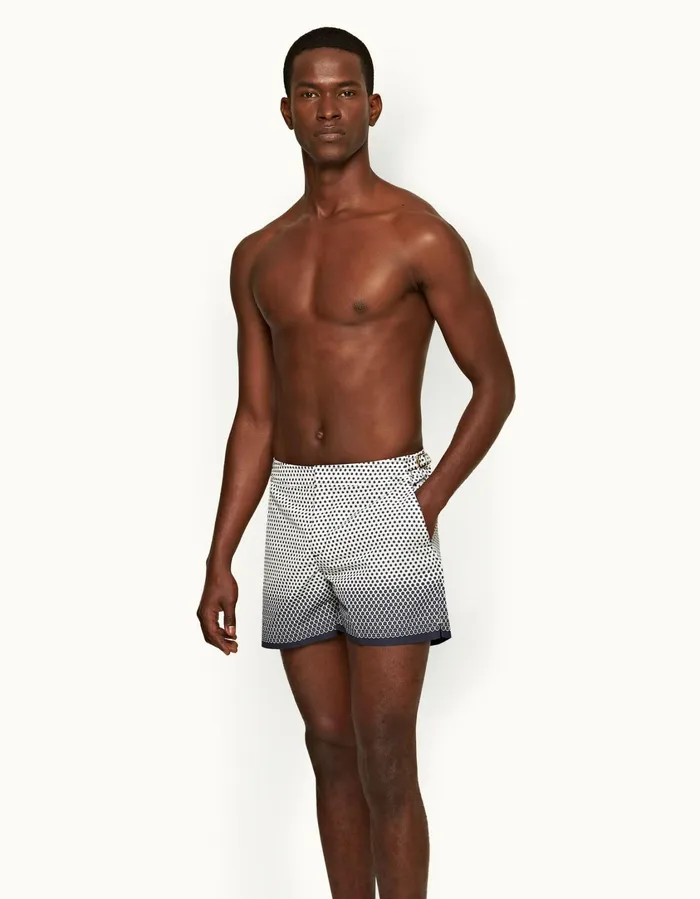 Men Orlebar Brown Swim Shorts Setter Whitenight Iris