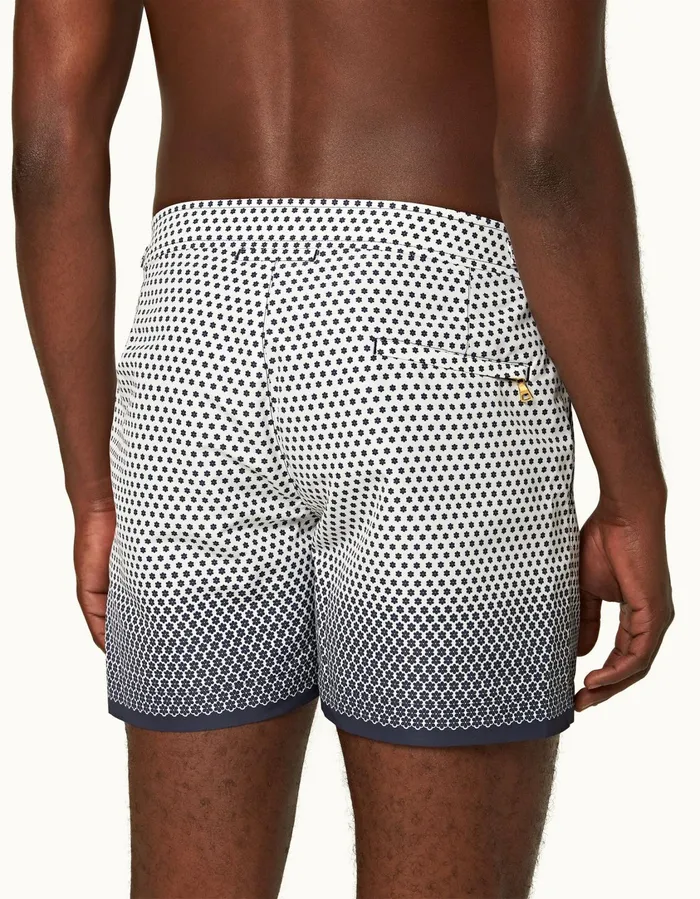 Men Orlebar Brown Swim Shorts Setter Whitenight Iris