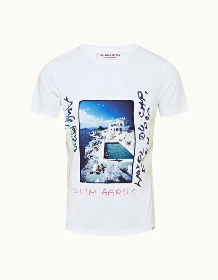 Men Orlebar Brown TShirts Ob Classic Tee Roc Pool Process