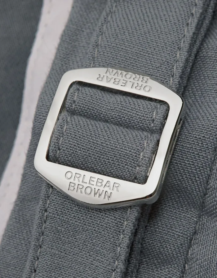 Men Orlebar Brown Trousers Griffon Linen Granite