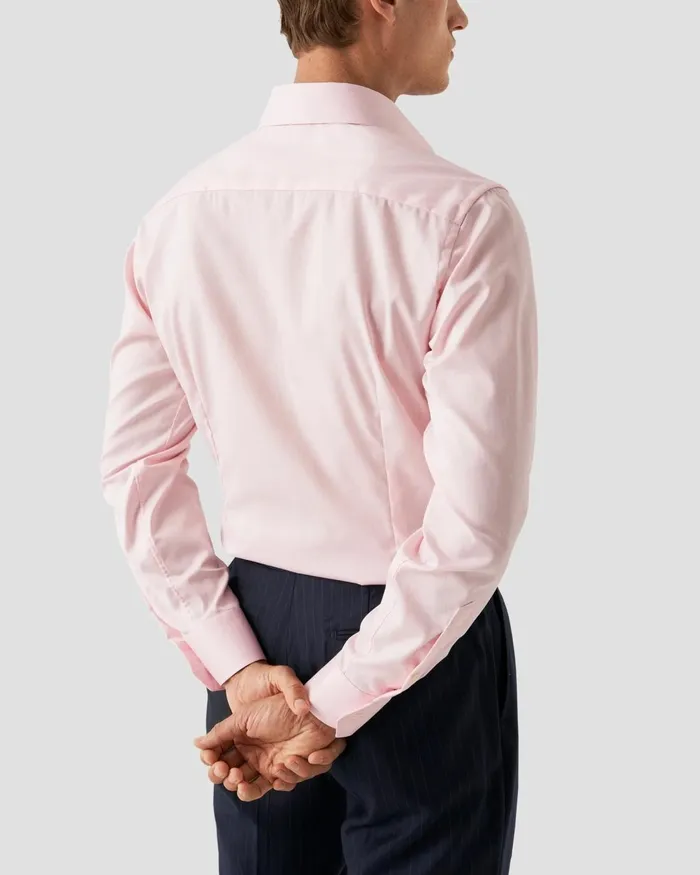 Men Pink Signature Twill Shirt Pink Eton Dress Shirts Men Pink Signature Twill Shirt Pink Eton Dress Shirts