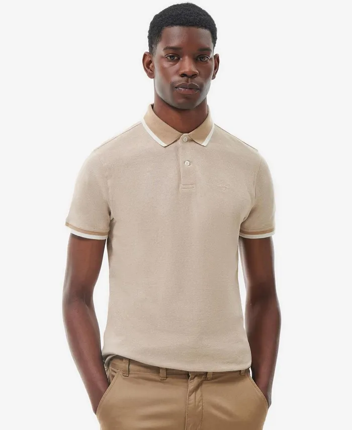 Men Polo Shirts Barbour Barnard Polo Shirt Cornstalk