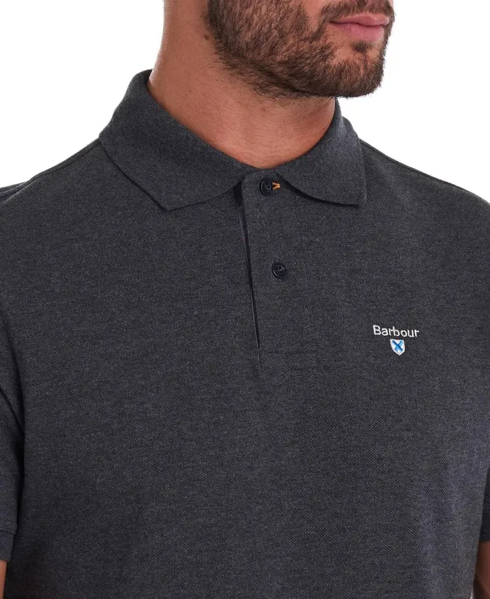 Men Polo Shirts Barbour Tartan Poloshirt Pique Navymidnight