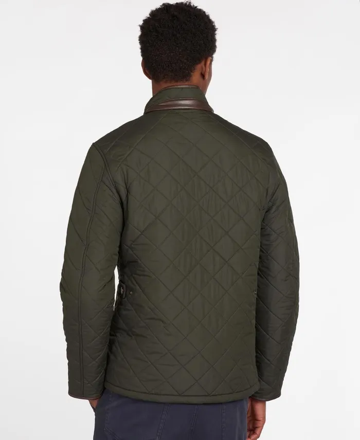 Men Quilted Jackets Barbour Powell Quilted Jacket Sage