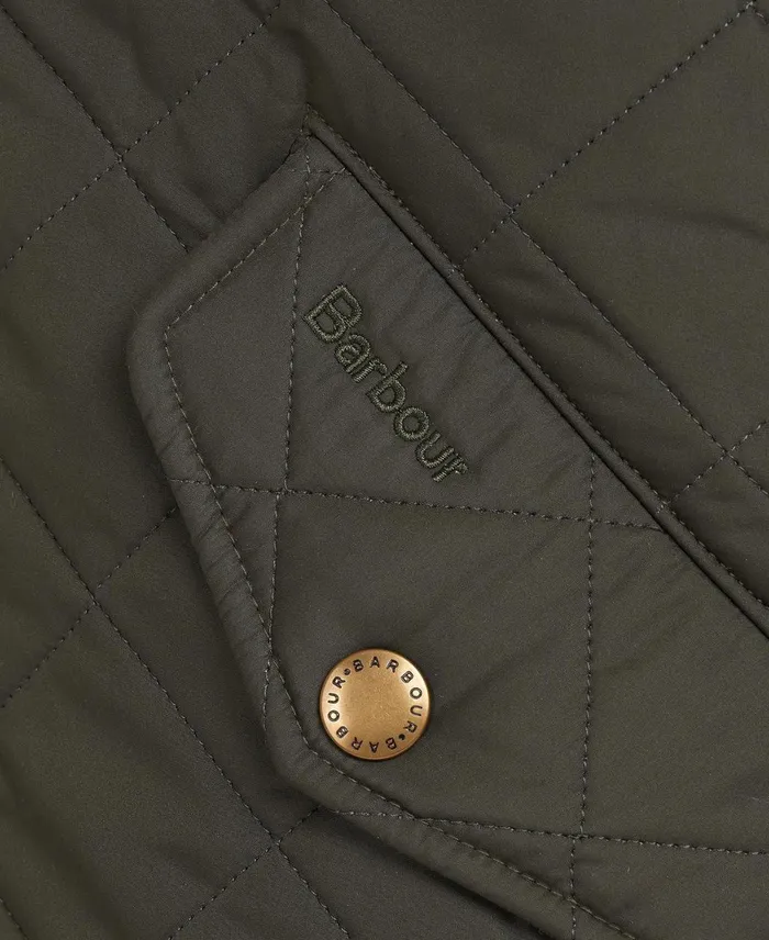 Men Quilted Jackets Barbour Powell Quilted Jacket Sage