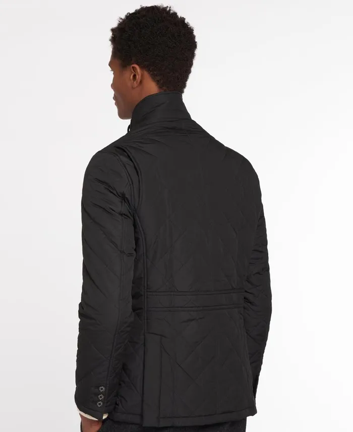 Men Quilted Jackets Barbour Quilted Lutz Jacket Navy