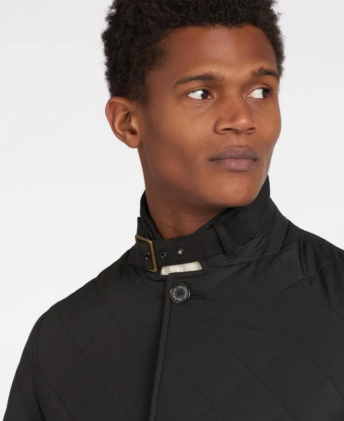 Men Quilted Jackets Barbour Quilted Lutz Jacket Navy