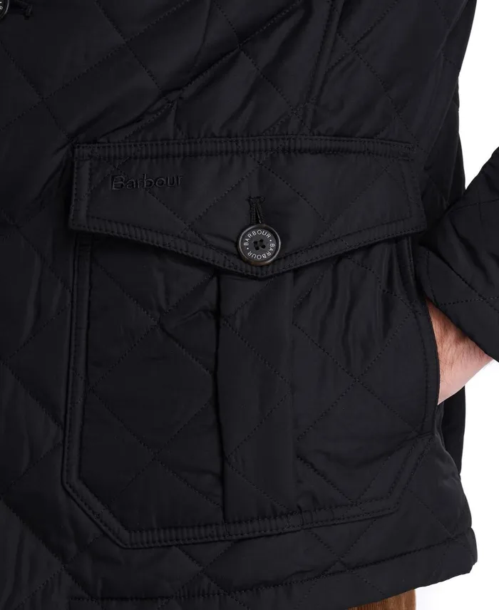Men Quilted Jackets Barbour Quilted Lutz Jacket Navy