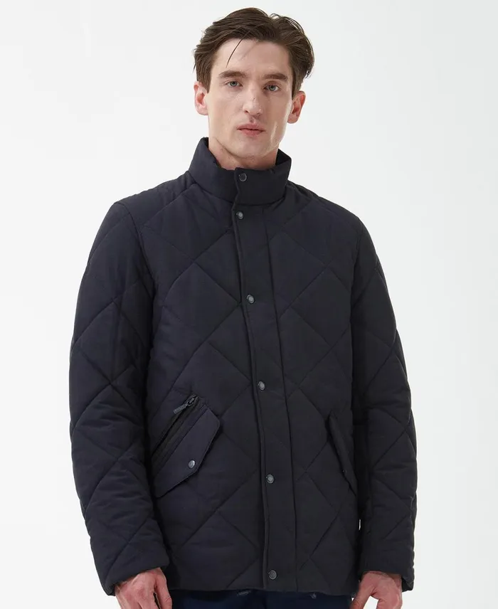 Men Quilted Jackets Barbour Winter Chelsea Quilted Jacket Dark Olive