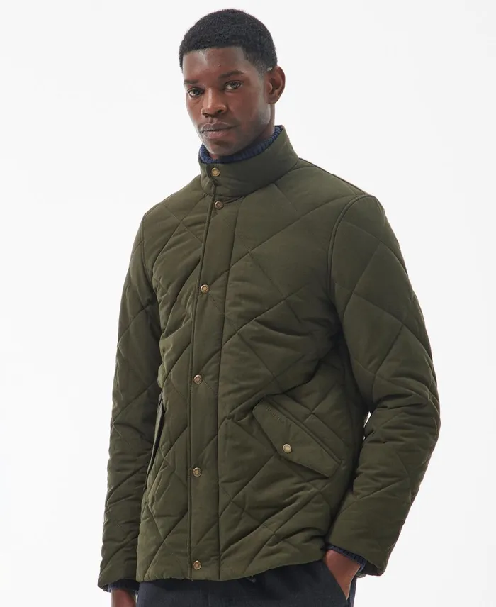Men Quilted Jackets Barbour Winter Chelsea Quilted Jacket Dark Olive Men Quilted Jackets Barbour Winter Chelsea Quilted Jacket Dark Olive