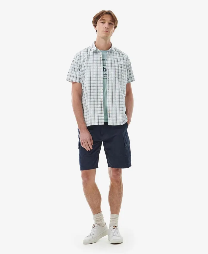 Men Shirts Barbour Margrave Summer Shirt Classic White Men Shirts Barbour Margrave Summer Shirt Classic White