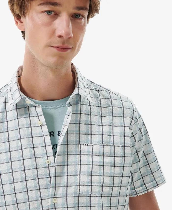 Men Shirts Barbour Margrave Summer Shirt Classic White Men Shirts Barbour Margrave Summer Shirt Classic White