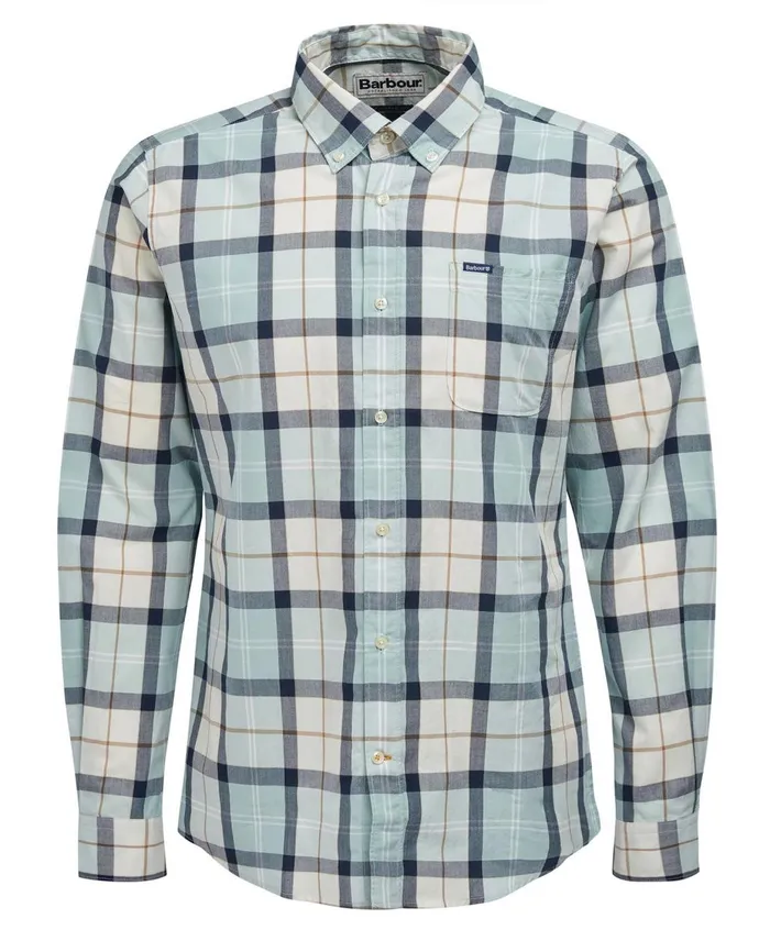 Men Shirts Barbour Rawley Tailored Shirt Blue Chalk Tartan Men Shirts Barbour Rawley Tailored Shirt Blue Chalk Tartan