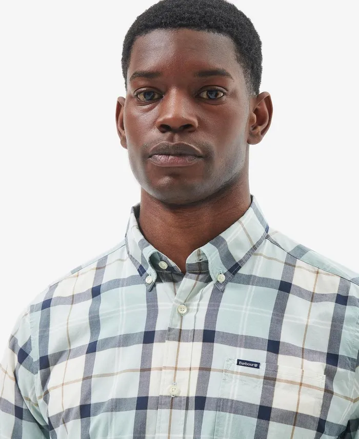 Men Shirts Barbour Rawley Tailored Shirt Blue Chalk Tartan Men Shirts Barbour Rawley Tailored Shirt Blue Chalk Tartan