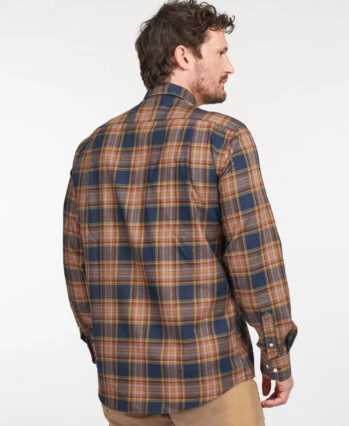 Men Shirts Barbour Singsby Thermo Weave Shirt Grey Marl Men Shirts Barbour Singsby Thermo Weave Shirt Grey Marl