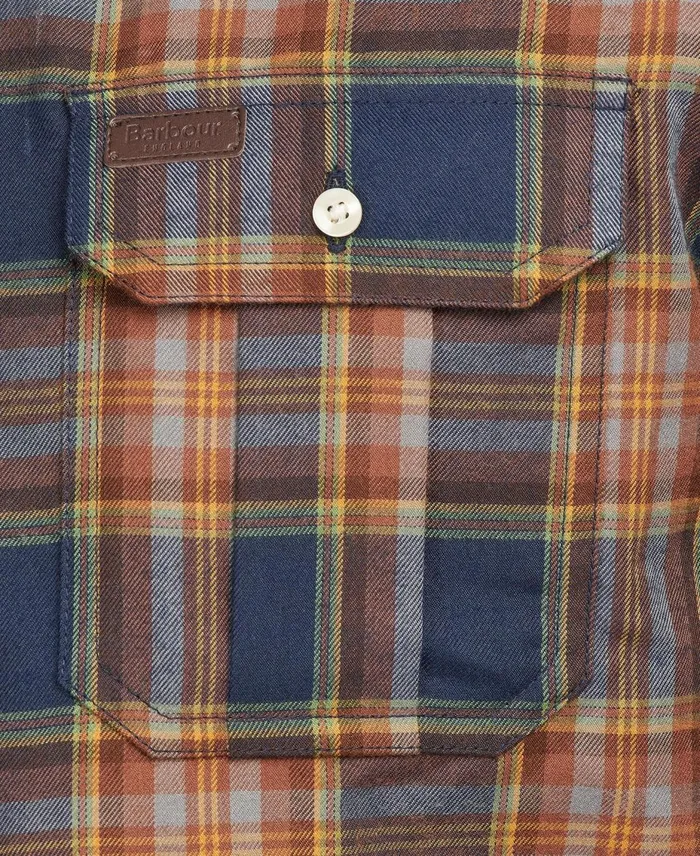 Men Shirts Barbour Singsby Thermo Weave Shirt Grey Marl Men Shirts Barbour Singsby Thermo Weave Shirt Grey Marl