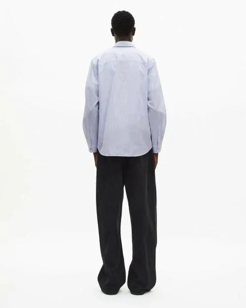 Men Shirts The Kooples Blue And White Striped Shirt Blue White