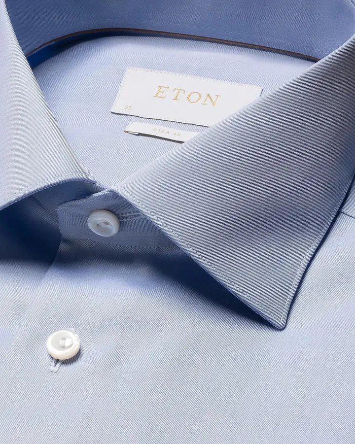 Men Sky Blue Giza 45 Shirt Blue Eton Dress Shirts