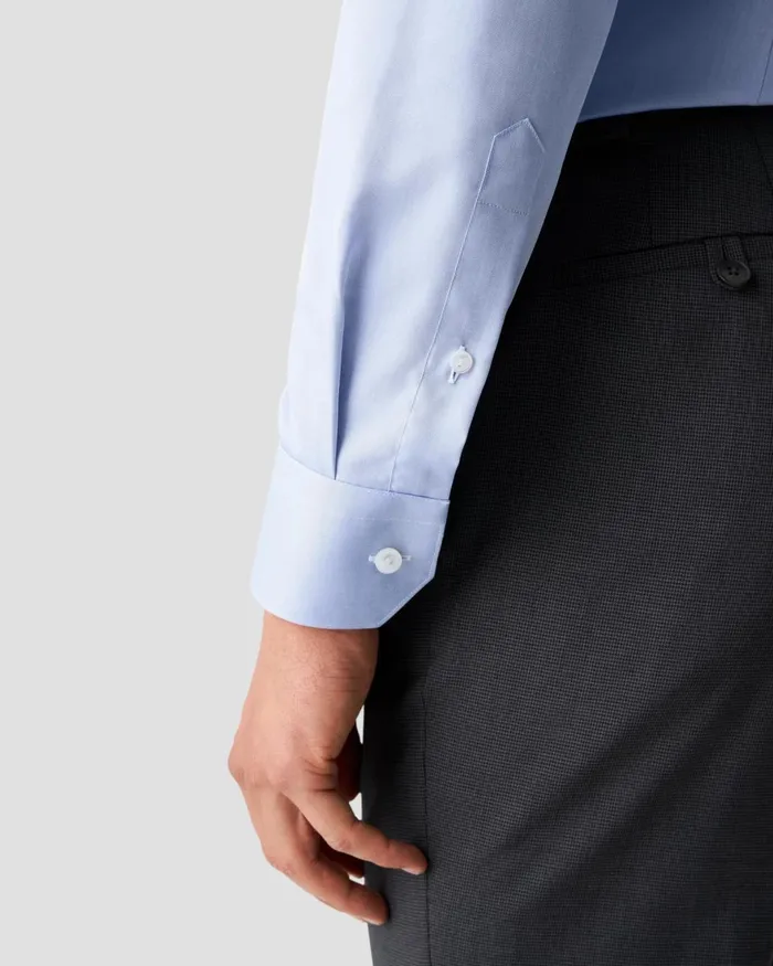 Men Sky Blue Giza 45 Shirt Blue Eton Dress Shirts