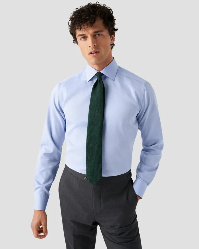 Men Sky Blue Giza 45 Shirt Blue Eton Dress Shirts