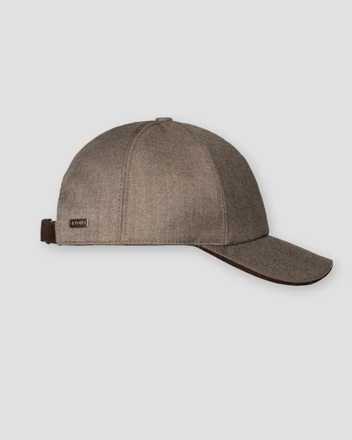 Men Solid Brushed Wool Cap Gray Eton Beanies and Caps