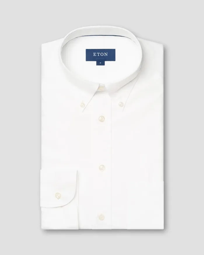 Men Solid Oxford Shirt White Eton Casual Shirts Men Solid Oxford Shirt White Eton Casual Shirts