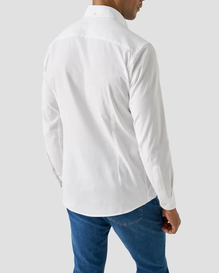Men Solid Oxford Shirt White Eton Casual Shirts Men Solid Oxford Shirt White Eton Casual Shirts