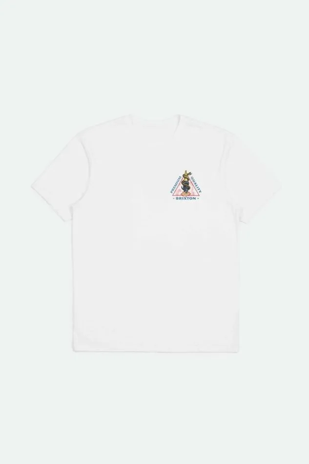 Men Sparky SS Tailored TShirt White Brixton TShirts
