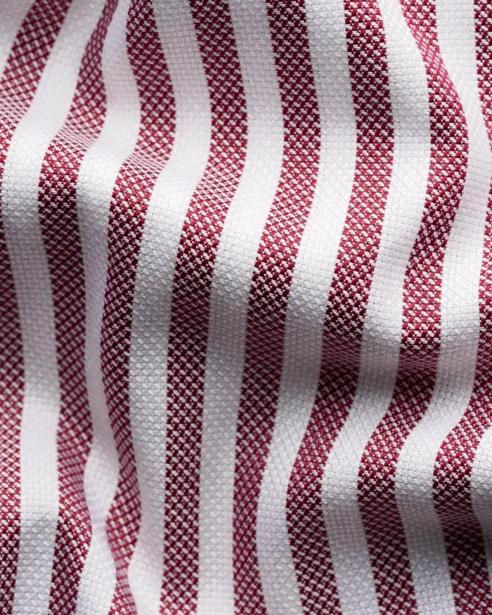 Men Striped Royal Oxford Shirt Red Eton Casual Shirts Men Striped Royal Oxford Shirt Red Eton Casual Shirts