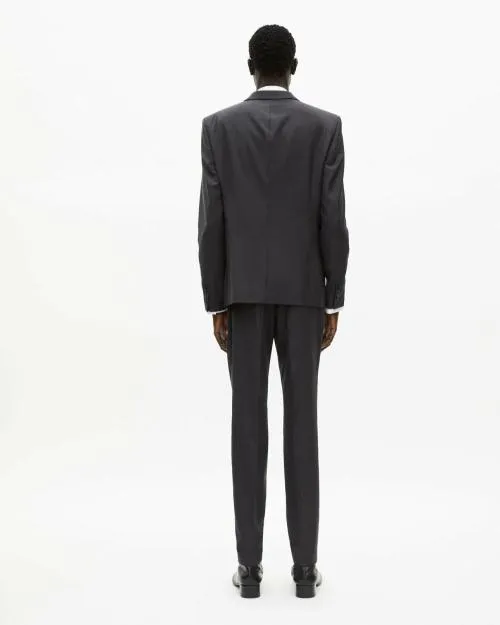 Men Suits The Kooples Gray Wool Suit Jacket Cinched Cut Grey