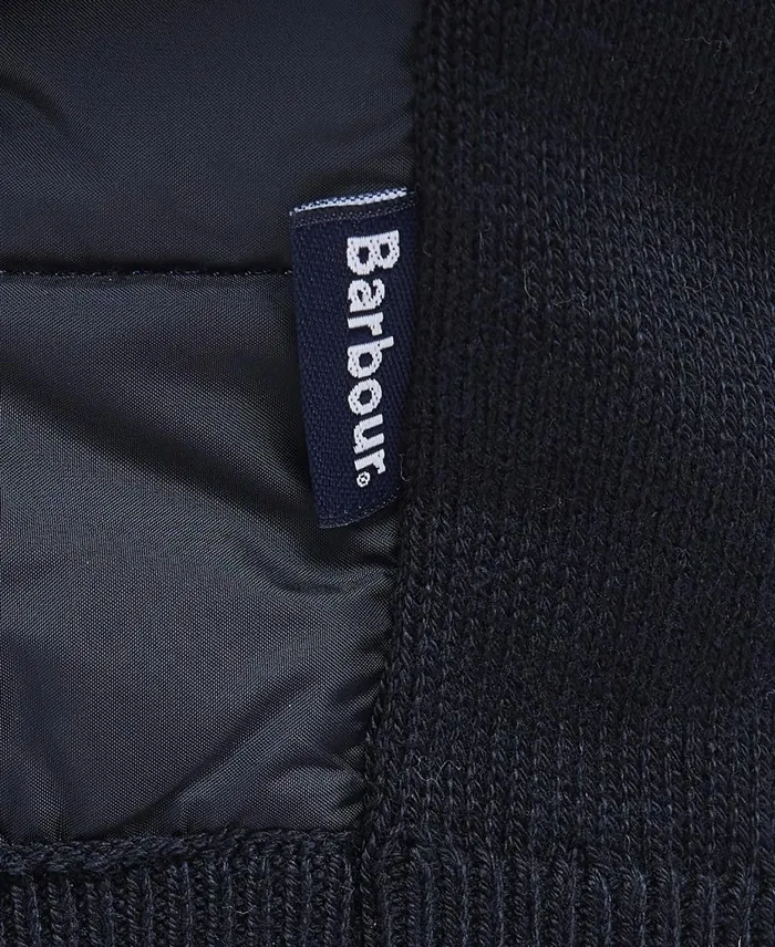 Men Sweaters Barbour Carn Baffle Zip Thru Sweater Navy