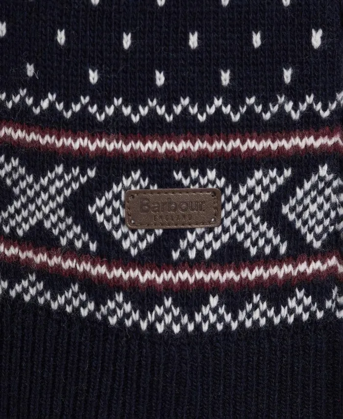 Men Sweaters Barbour Essential Fair Isle Crew Jumper Forest Men Sweaters Barbour Essential Fair Isle Crew Jumper Forest