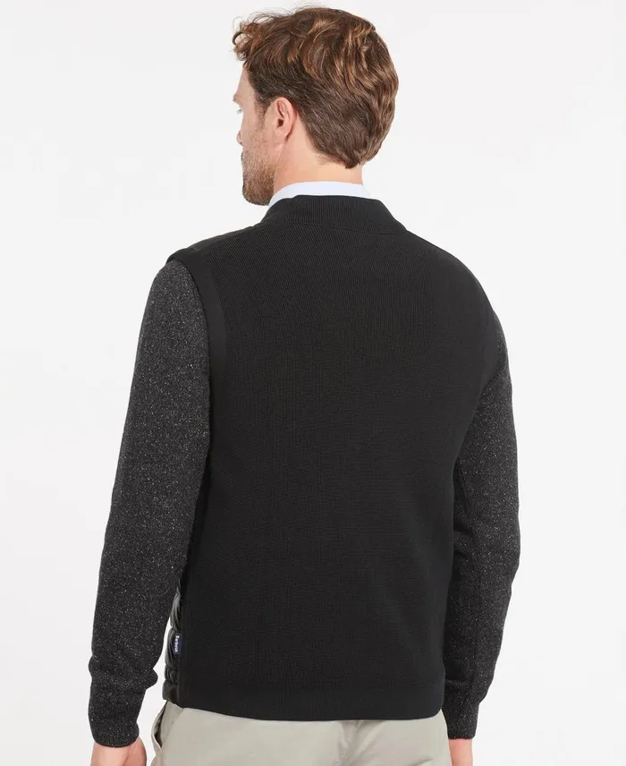 Men Sweaters Barbour Essential Gilet Charcoal Men Sweaters Barbour Essential Gilet Charcoal