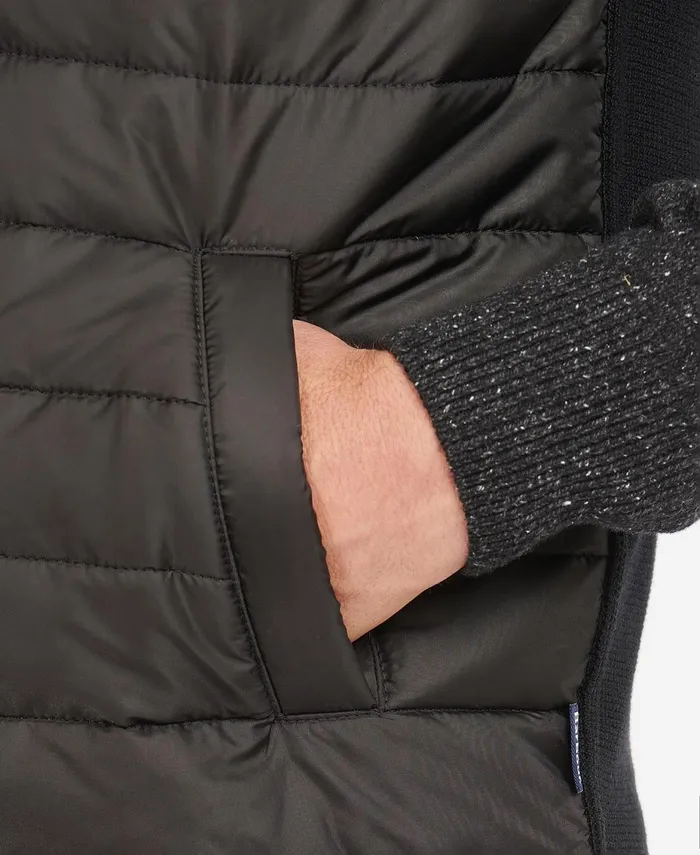 Men Sweaters Barbour Essential Gilet Charcoal Men Sweaters Barbour Essential Gilet Charcoal
