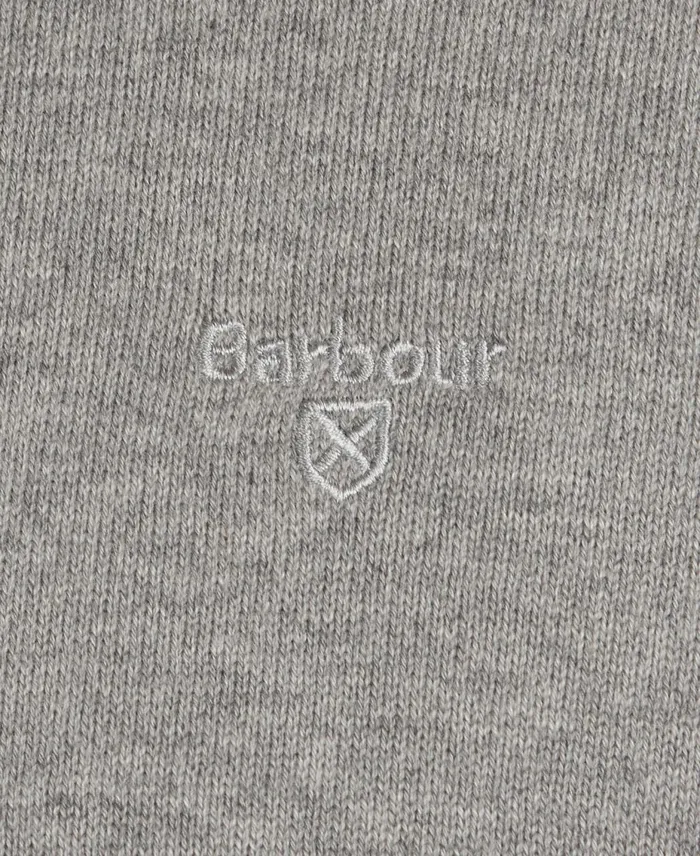 Men Sweaters Barbour Pima Cotton Crew Neck Sweater Antique White
