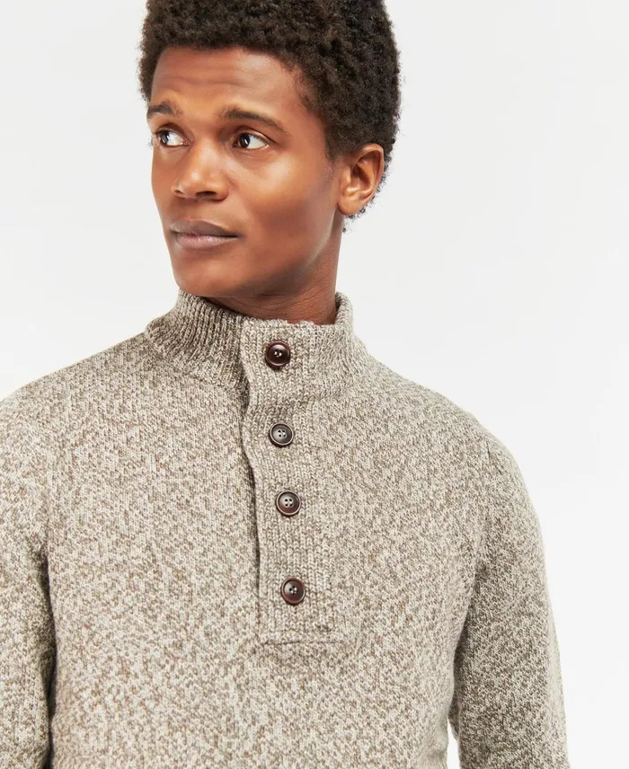 Men Sweaters Barbour Sid Sweatshirt Navy Marl