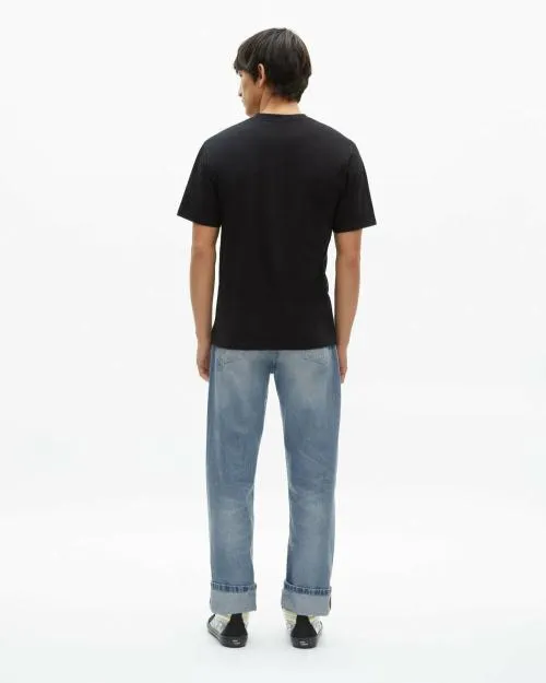 Men Tshirts The Kooples Black TShirt With Flocking Black