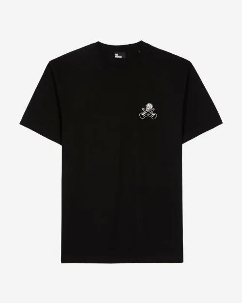 Men Tshirts The Kooples Black TShirt With Flocking Black