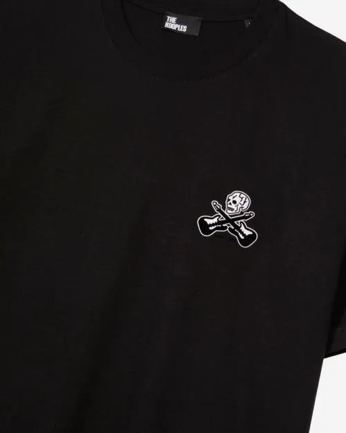 Men Tshirts The Kooples Black TShirt With Flocking Black