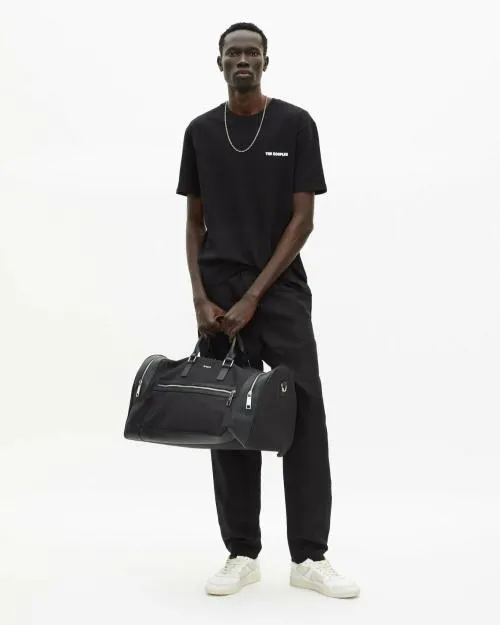 Men Tshirts The Kooples Black TShirt With Logo Serigraphy Black