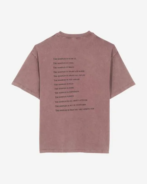 Men Tshirts The Kooples Burgundy What Is TShirt Figue