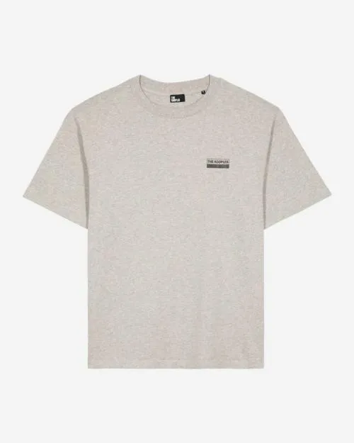Men Tshirts The Kooples Gray Screen Print TShirt Light Grey Melange