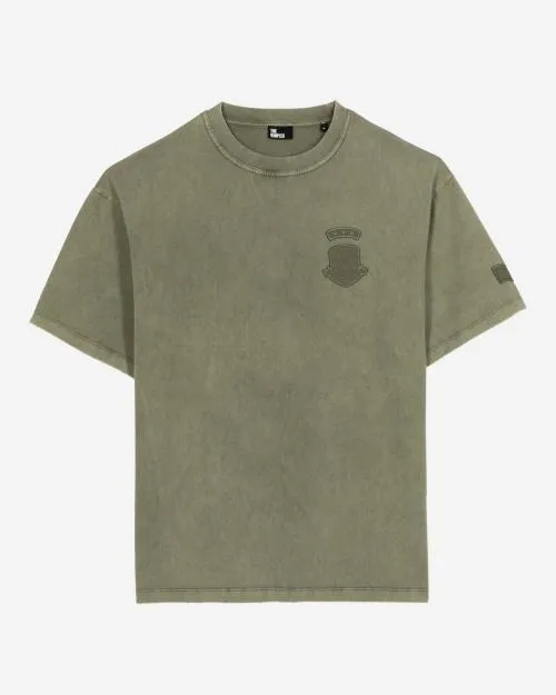 Men Tshirts The Kooples Khaki TShirt With Patches Kaki