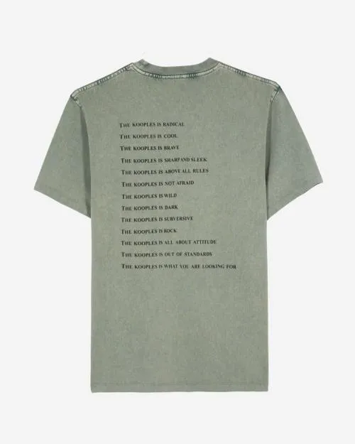 Men Tshirts The Kooples What Is Green TShirt Bluegreen