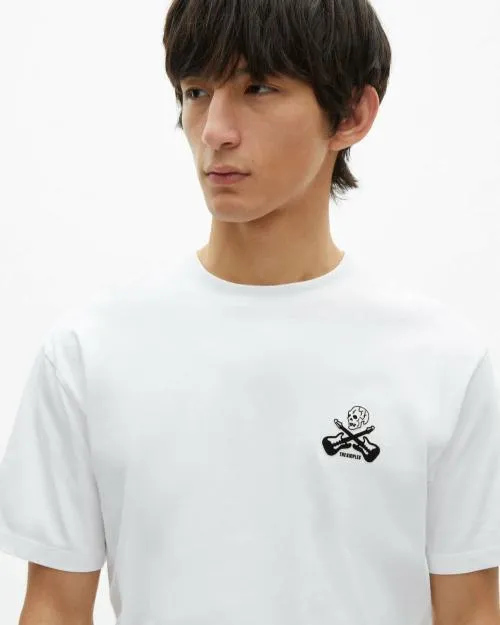 Men Tshirts The Kooples White TShirt With Flocking White