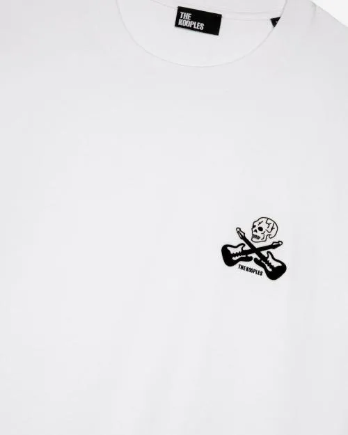 Men Tshirts The Kooples White TShirt With Flocking White
