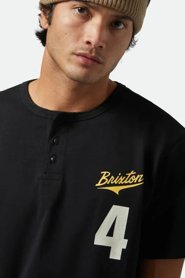 Men The League Baseball TShirt Blackblack Brixton TShirts