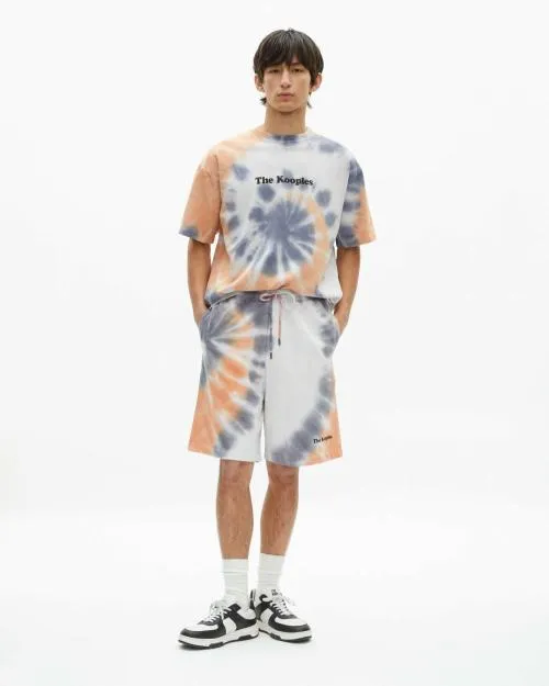 Men Trousers and Jeans The Kooples Blue Tie Dye Print Shorts New Light Blue