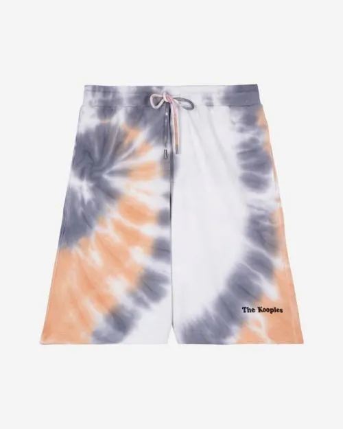 Men Trousers and Jeans The Kooples Blue Tie Dye Print Shorts New Light Blue